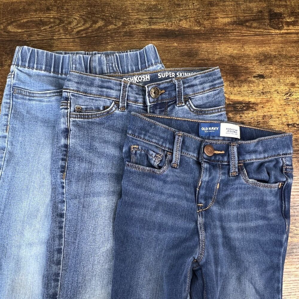 Kids Jeans Lot of 3 (2 4A + 1 5A)OshKosh B'Gosh and Old Navy